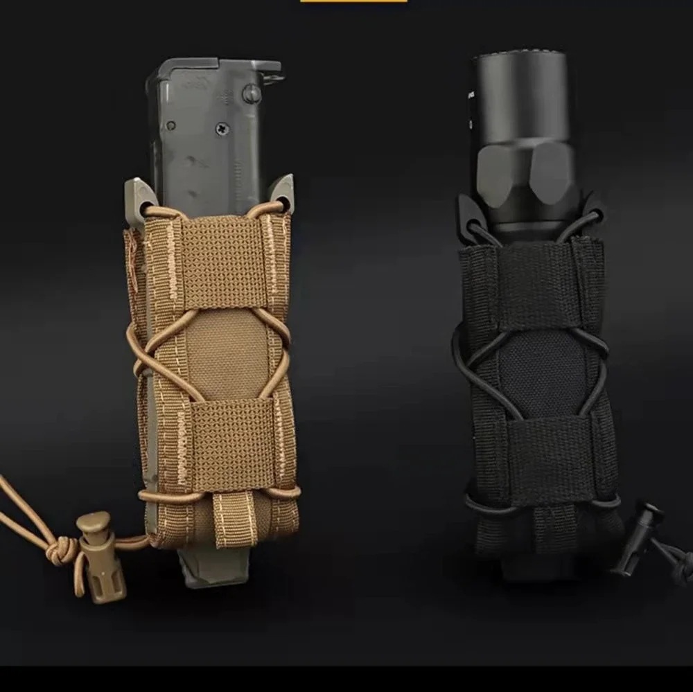 Edc Carry Flashlight - 9MM Pistole Einzel Magazin Tasche Molle