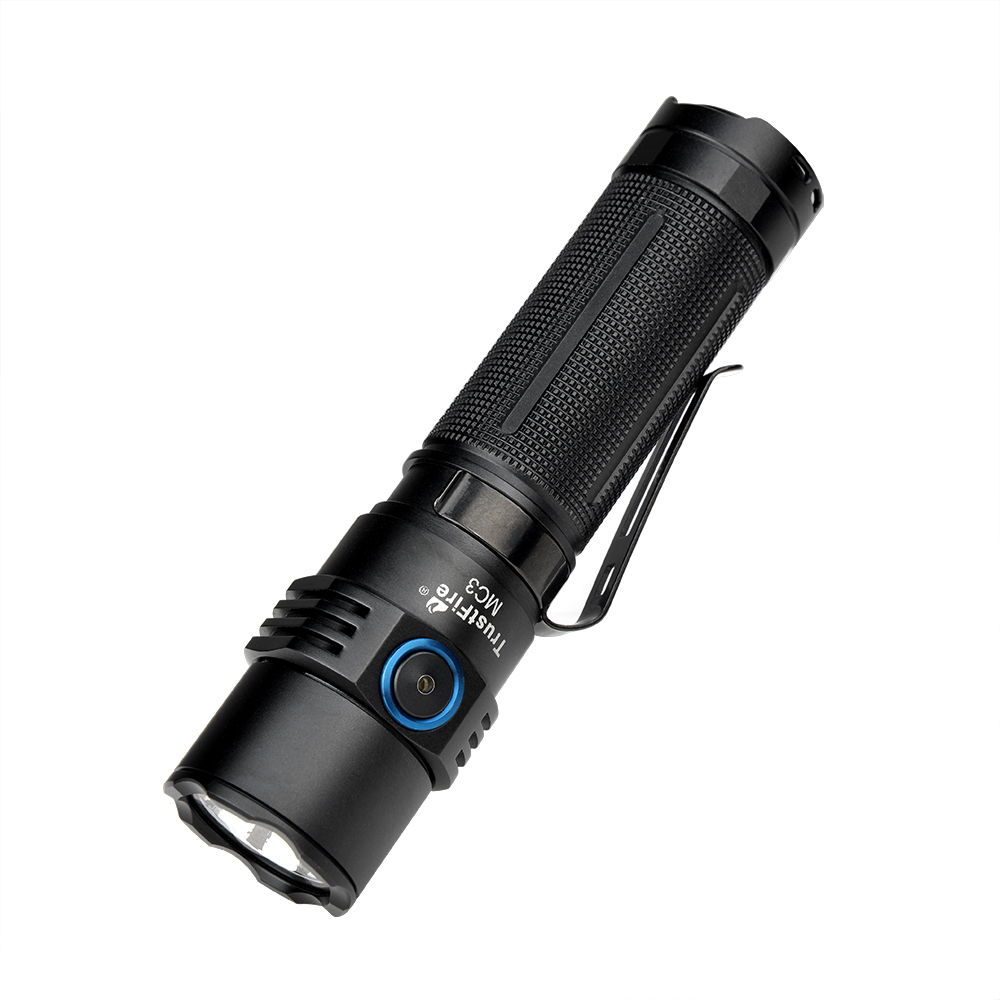 Edc Car Carry - Trustfire Mc3 Hochleistungs-LED-Taschenlampe, wiederaufladbar, 2500 Lumen,