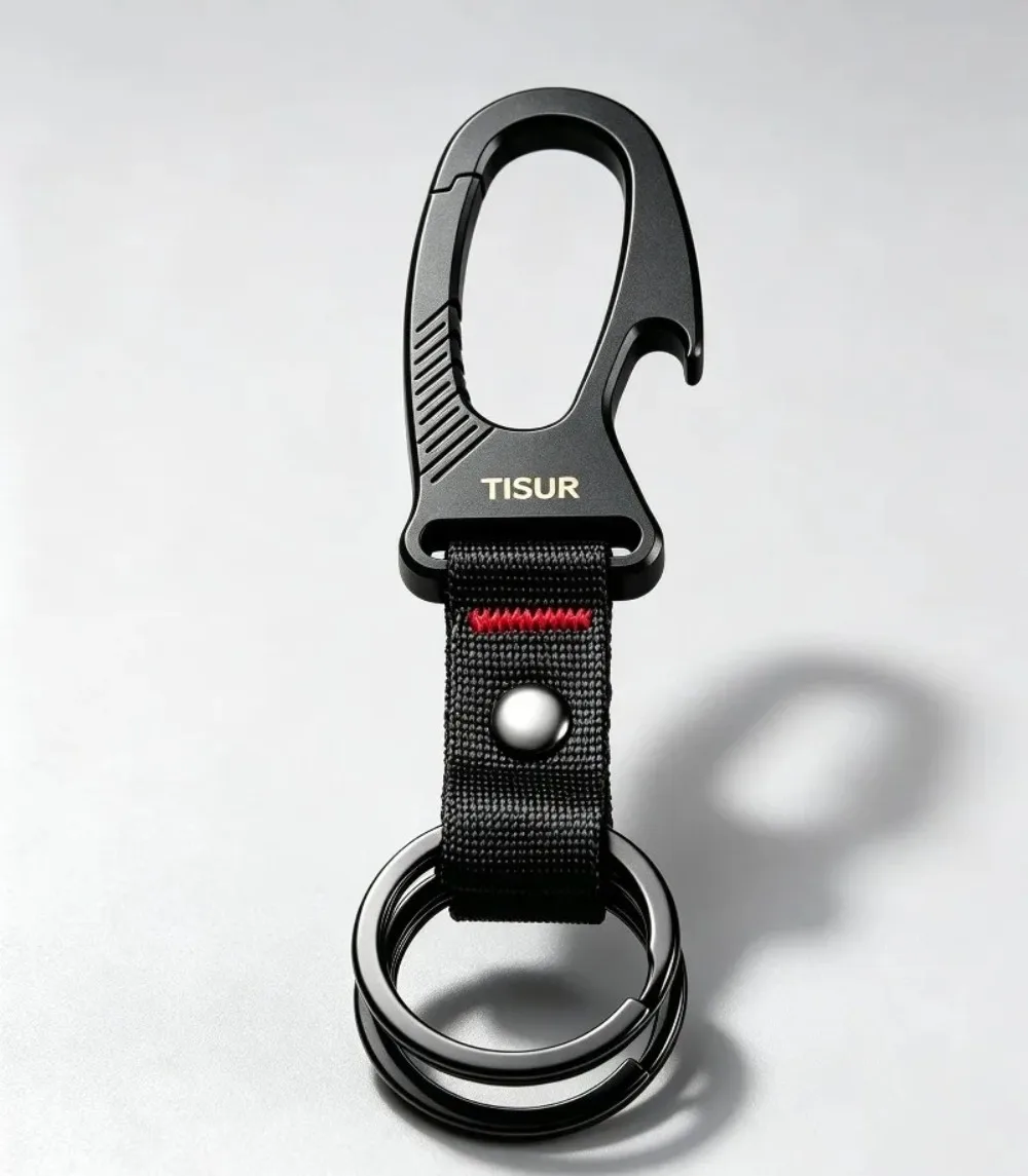 Edc Carry Clip - Titan-Karabiner Schlüsselanhänger Multitool, Tragbarer Flaschenöffner EDC