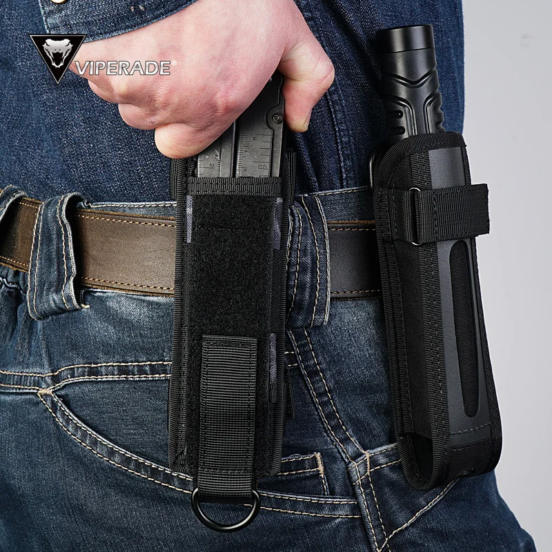 Edc Carry Flashlight - VIPERADE Taschenlampen-Holster, 500D Nylon MOLLE-Tasche -