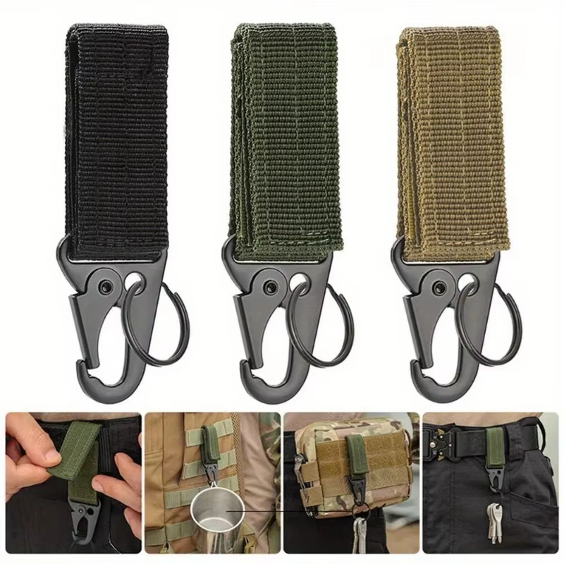 Edc Carry Belt - 3-teiliger Taktischer Karabiner Outdoor EDC Schlüsselanhänger