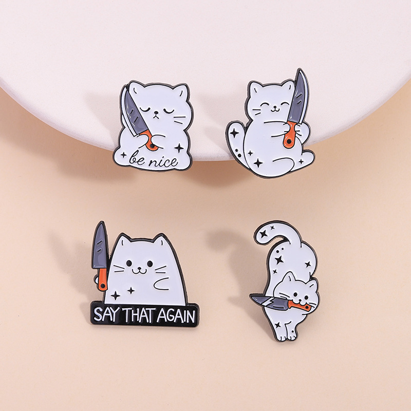 Edc Everyday Carry Knives - Nette Cartoon Weiße Katze Kleine Messer