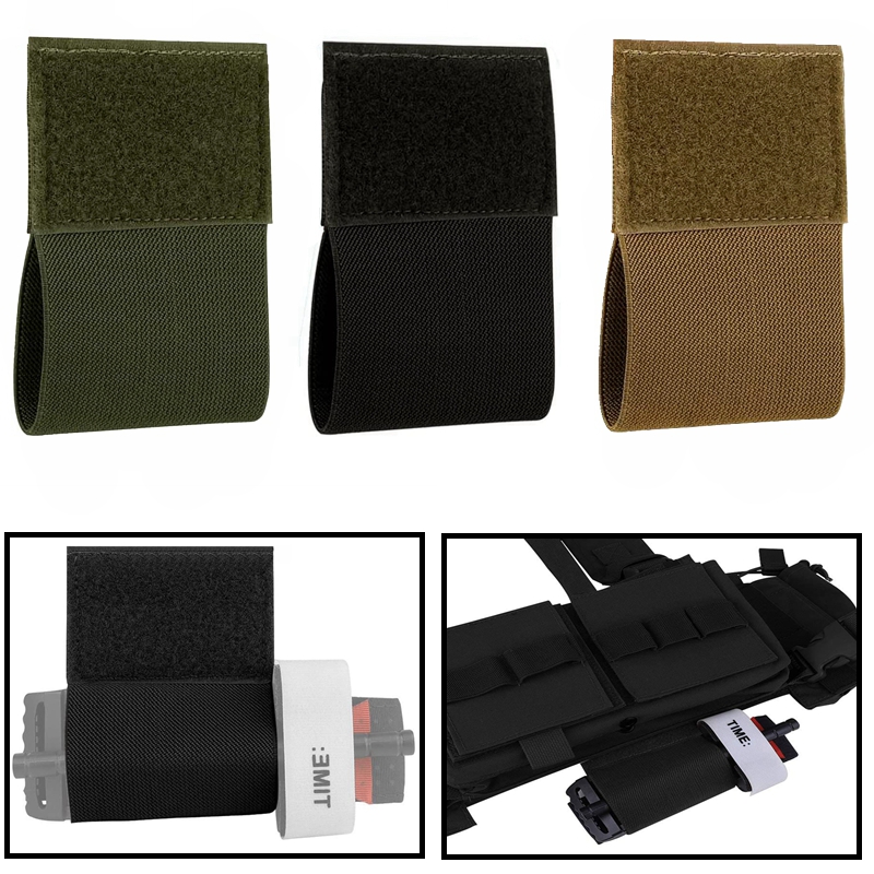 Edc Carry Belt - 2er-Set elastischer Tourniquet-Halter mit Klettverschluss für