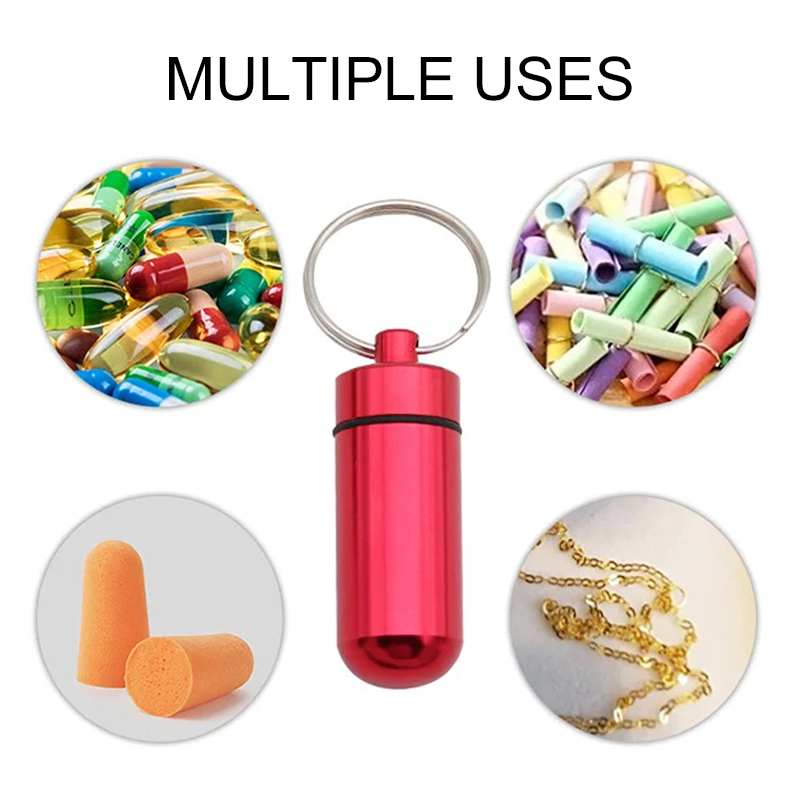 1/5 Stück Aluminium-Mini-Pille – Edc Pill Carry Bewertung und Preis