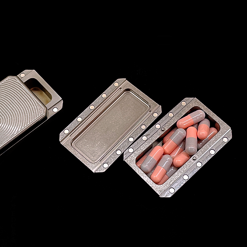 Neue TC4 Titan Medizin Pille B – Edc Pill Carry Bewertung und Preis