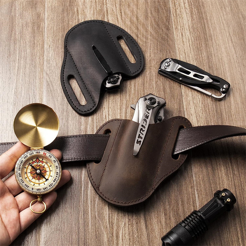 Echtes Leder Fall Für Klappmes – Edc Carry Belt Bewertung und Preis