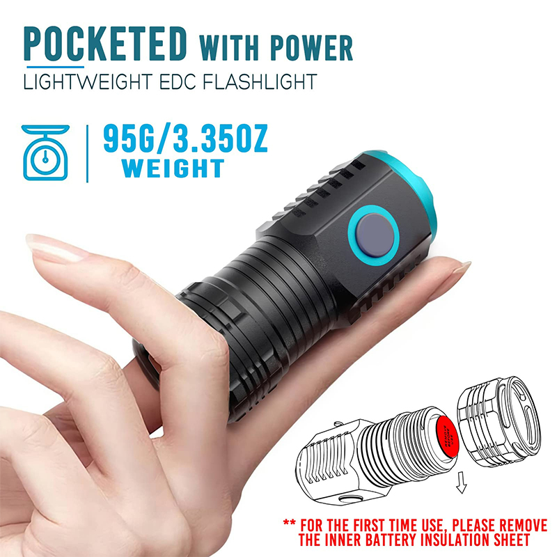 Typ-C USB wiederauf ladbare Ta – Edc Carry Flashlight Bewertung und Preis