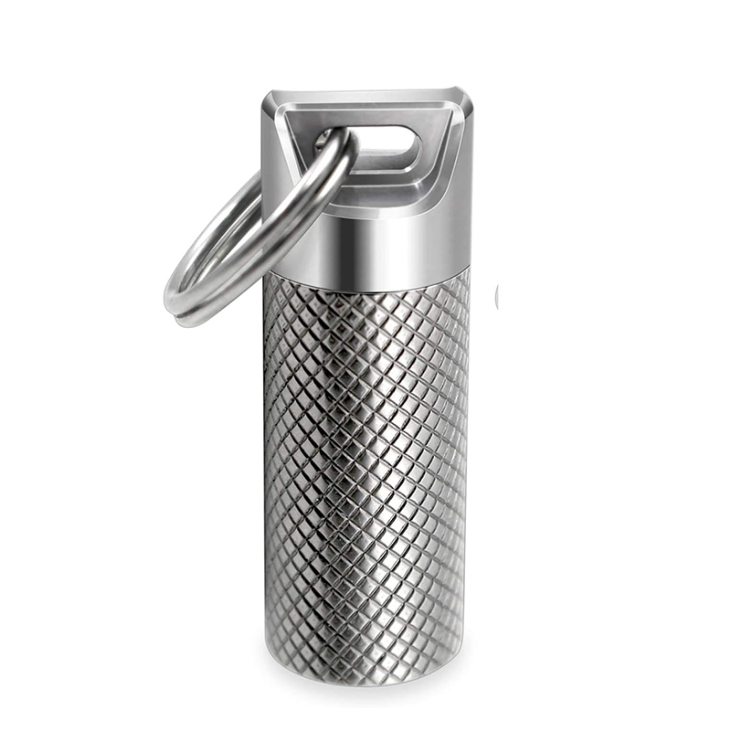 Titanlegierung Mini wasserdich – Edc Pill Carry Bewertung und Preis