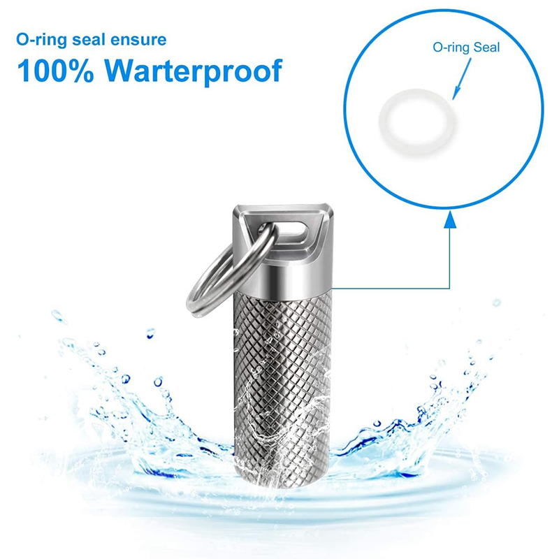 Titanlegierung Mini wasserdich – Edc Pill Carry Bewertung und Preis