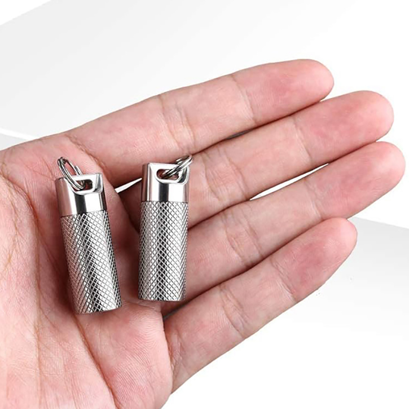Titanlegierung Mini wasserdich – Edc Pill Carry Bewertung und Preis