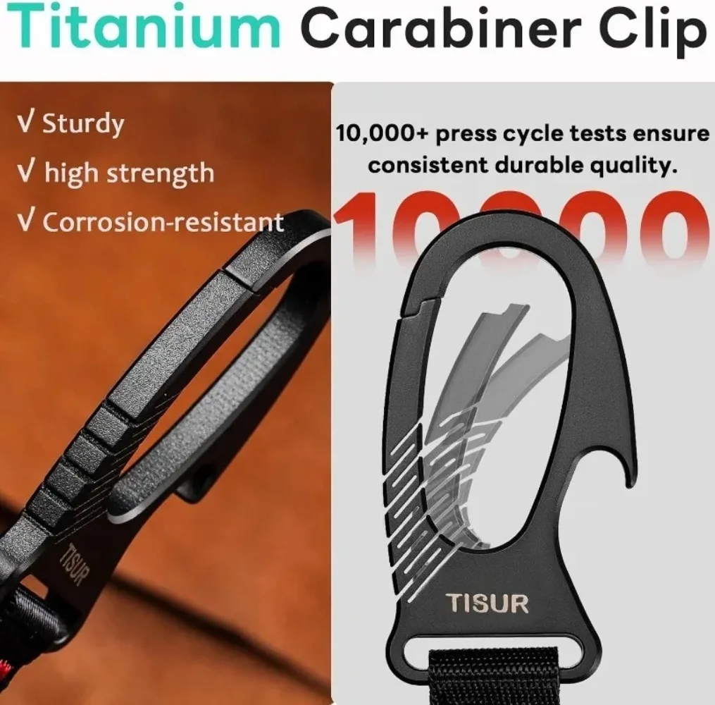 Titan-Karabiner Schlüsselanhän – Edc Carry Clip Bewertung und Preis