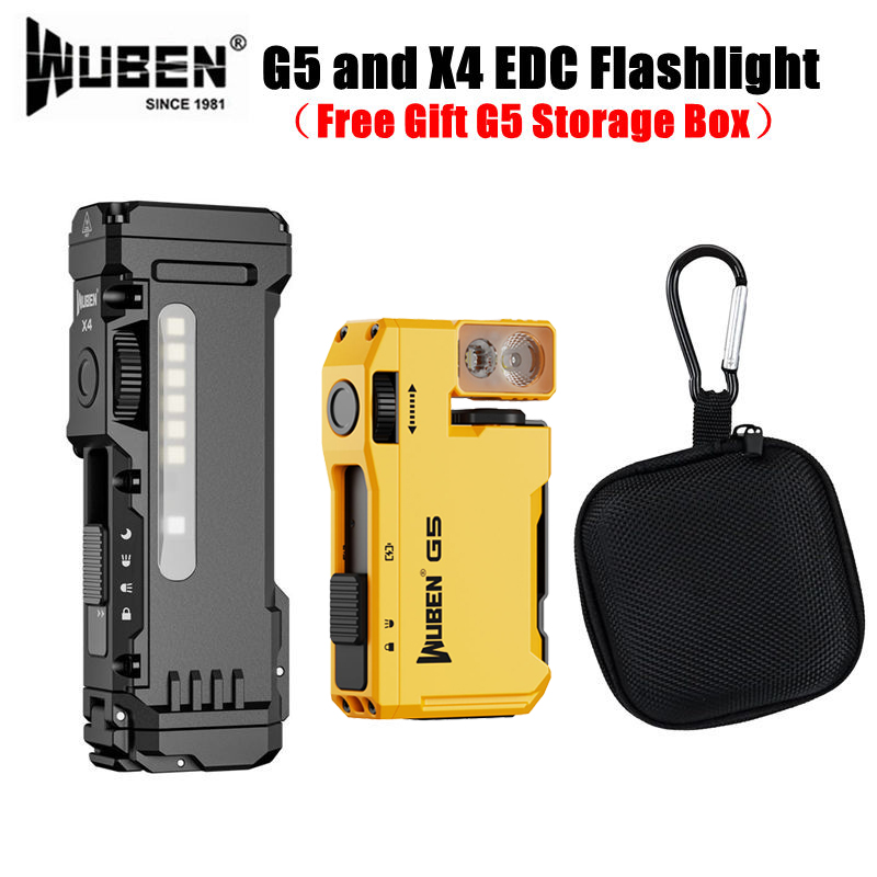 WUBEN G5 & X4 EDC Taschenlampe – Edc Carry Flashlight Bewertung und Preis