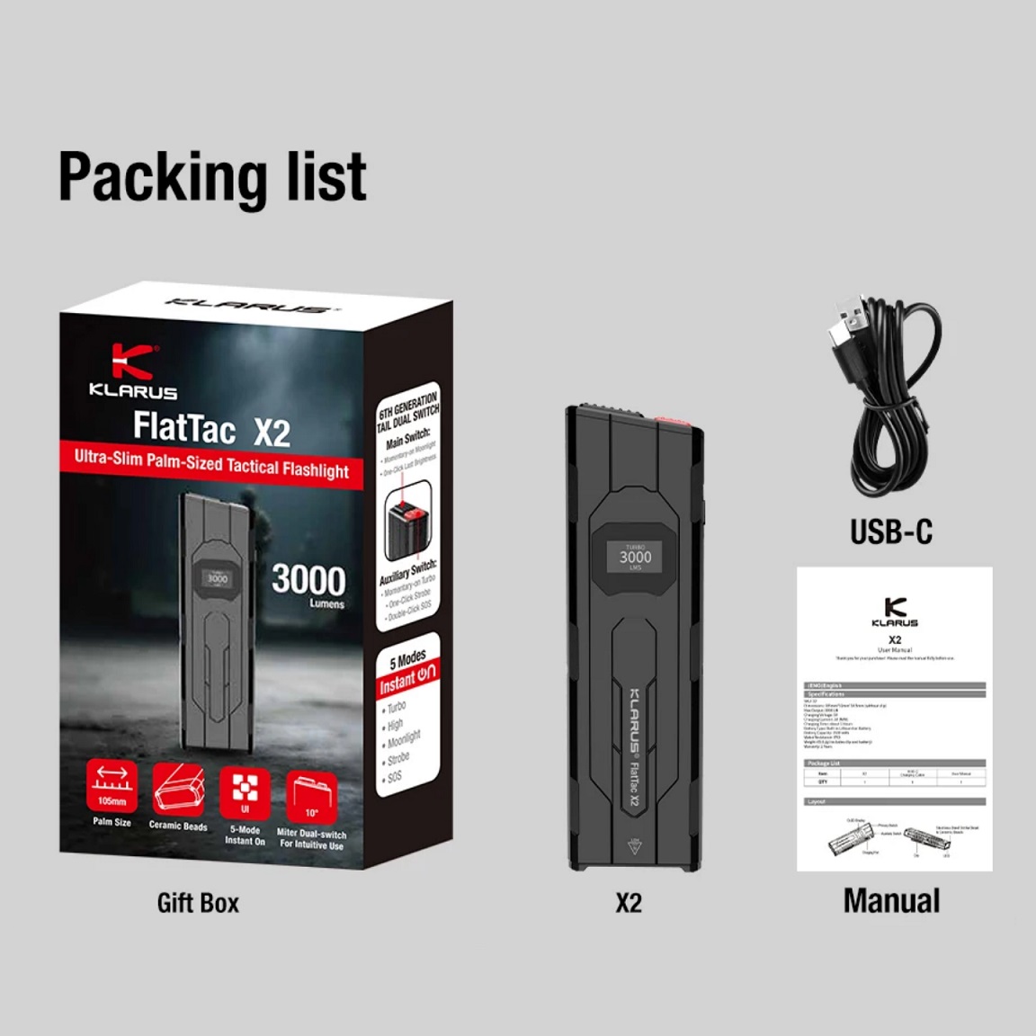 EDC Taktische Taschenlampe Kla – Edc Carry Flashlight Bewertung und Preis