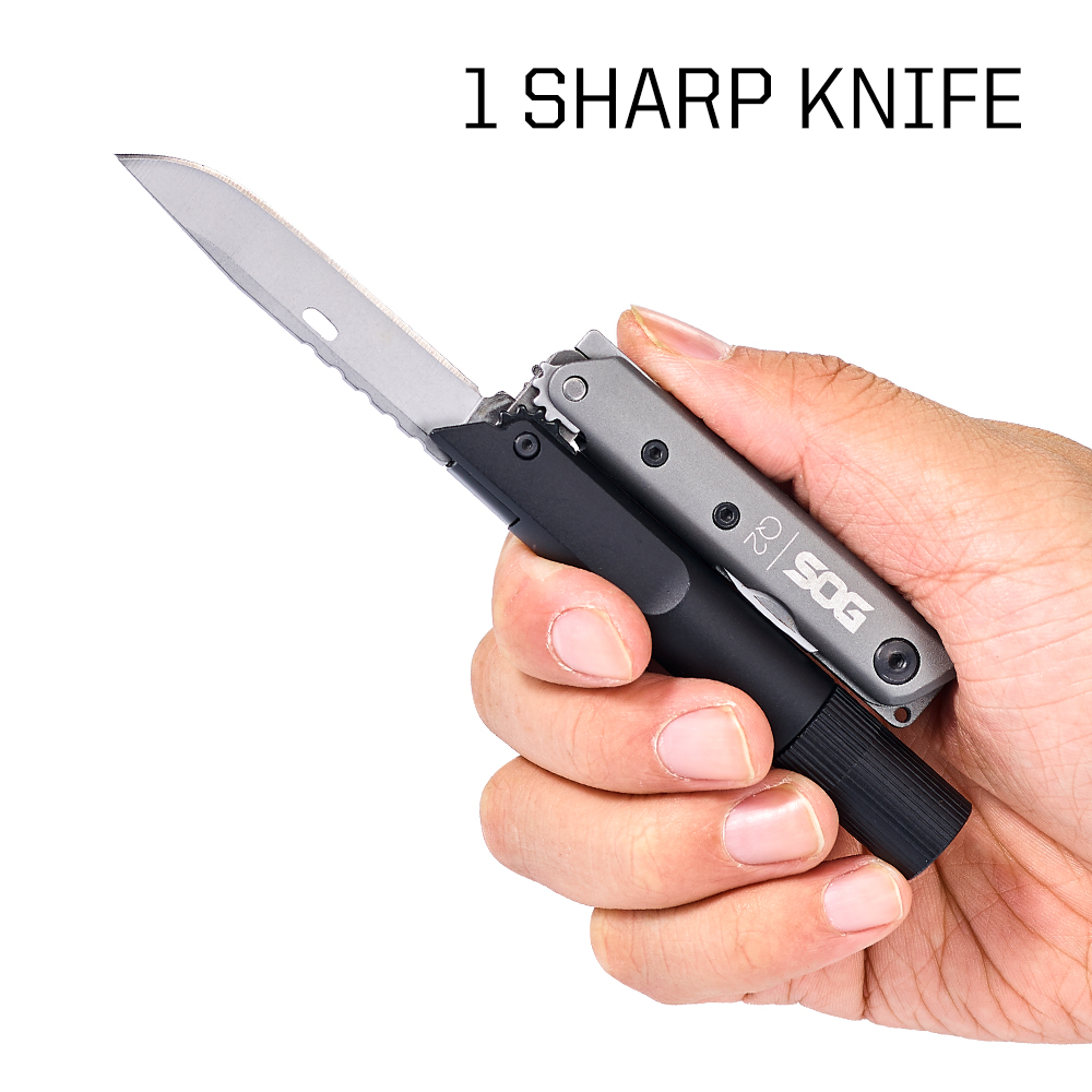 SOG BATON Q2 4-in-1-Multitool- – Edc Carry Flashlight Bewertung und Preis