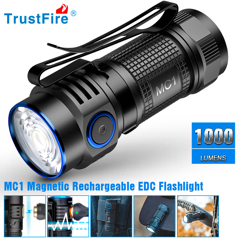Trustfire MC1 wiederaufladbare – Edc Carry Flashlight Bewertung und Preis